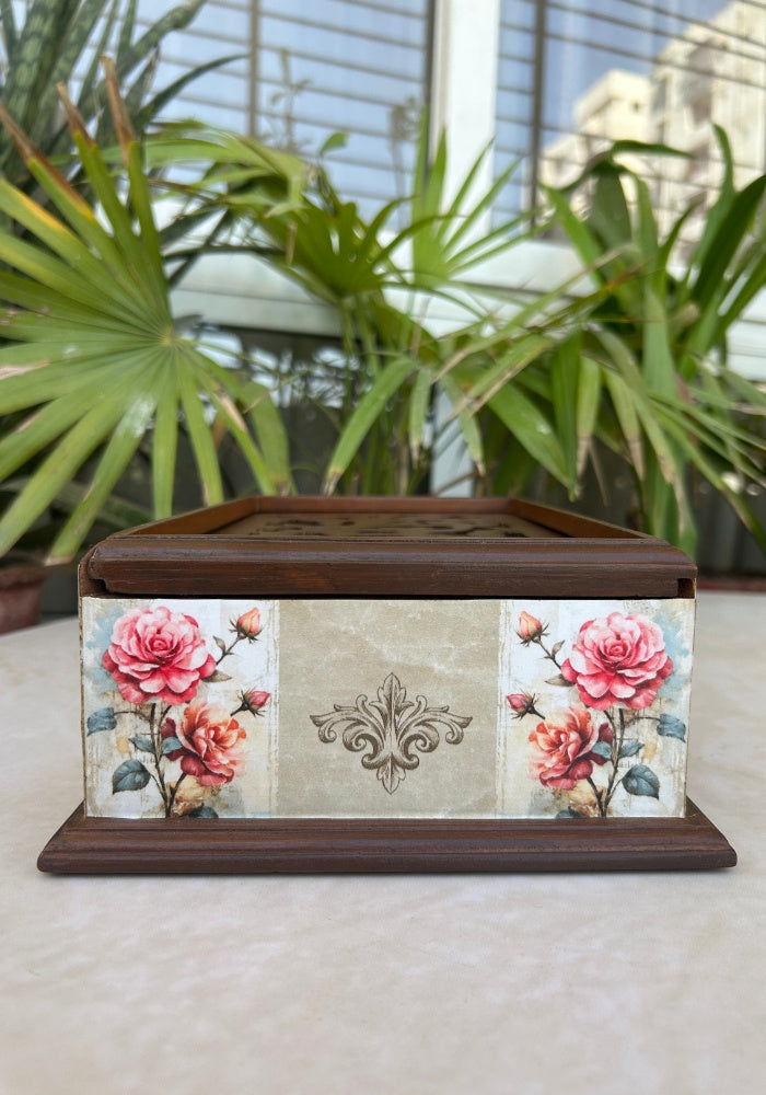 Carved Box - Pink Blossom