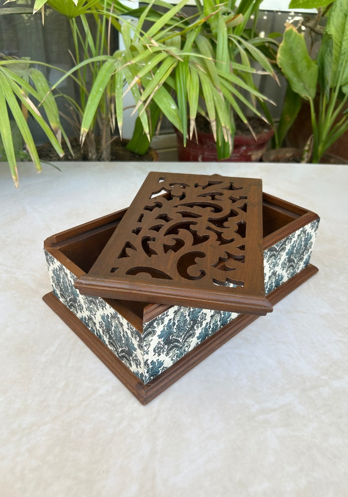 Carved Box - Damask