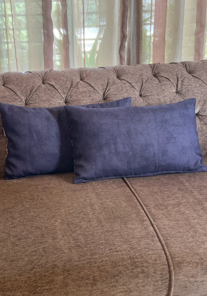 Reversible Cushion Covers - Indigo Tapestry - Set of 2