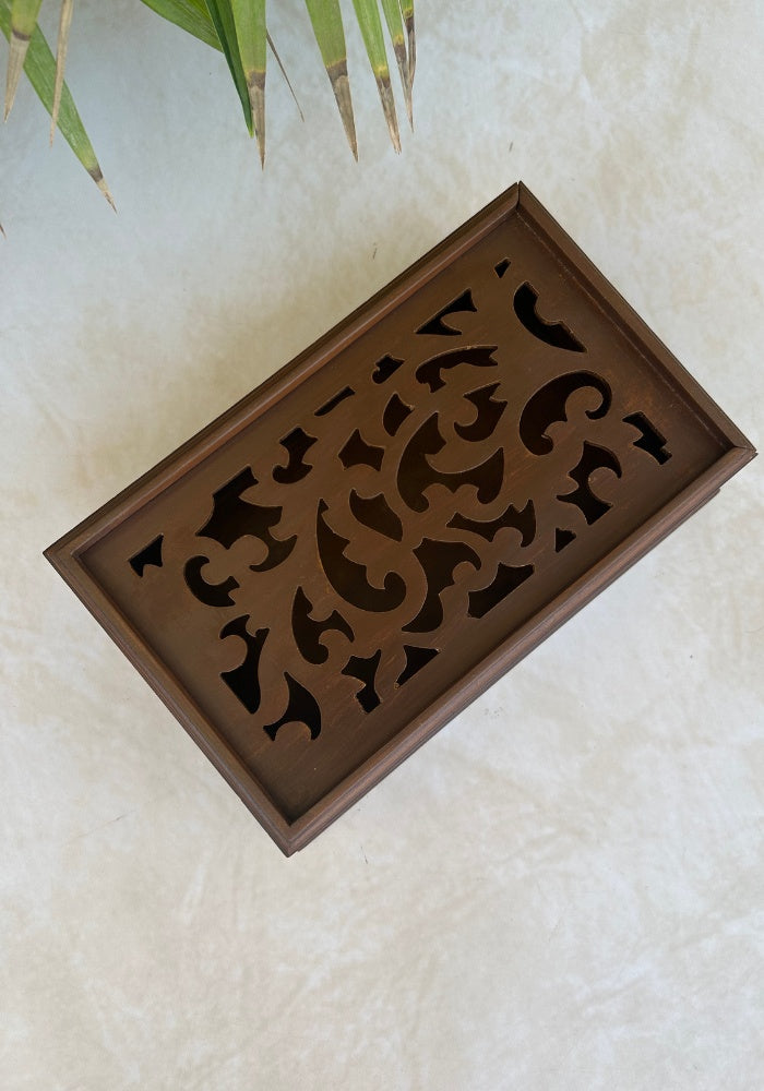 Carved Box - Damask