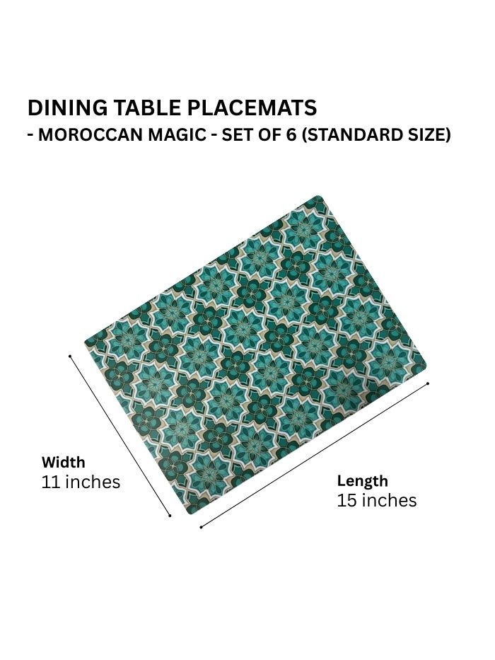 Dining Table Placemats - Moroccan Magic - Set of 6