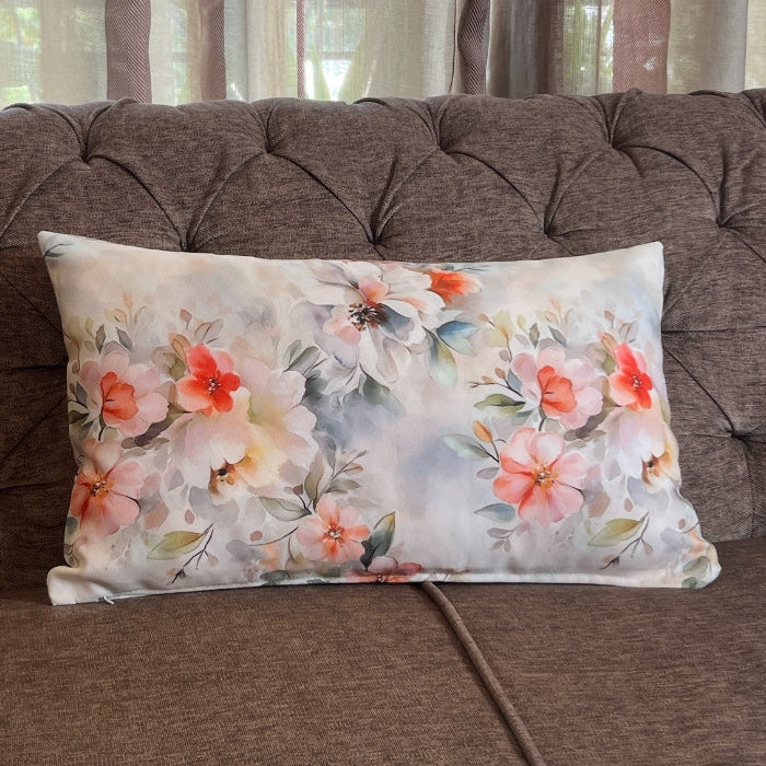 Reversible Cushion Covers - Watercolor Florals - Set of 2
