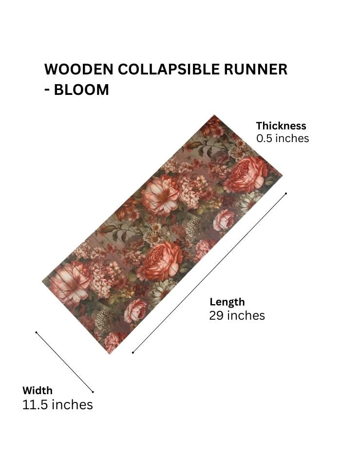 Wooden Collapsible Runner - Bloom