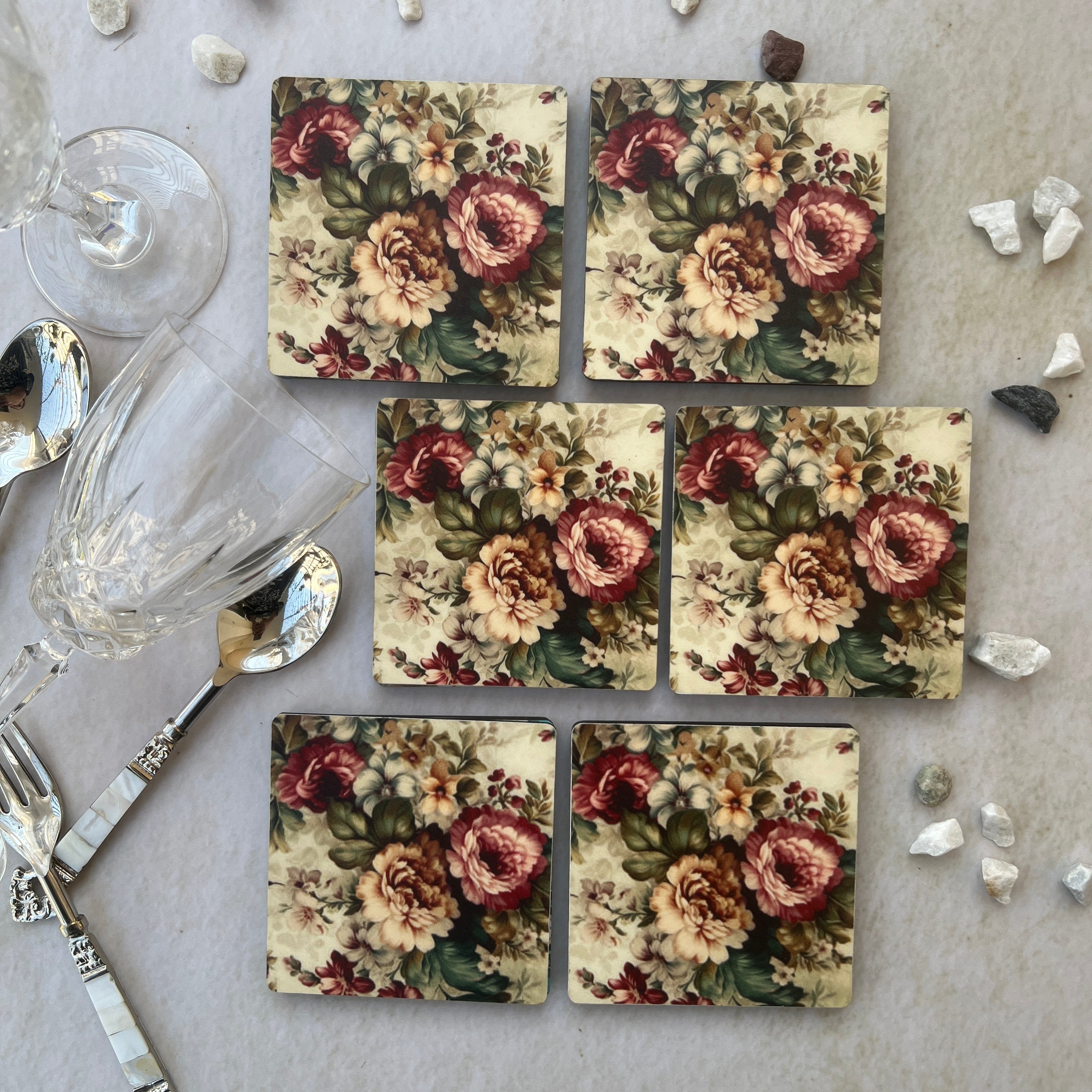 Coasters - Gardenia - Set of 6