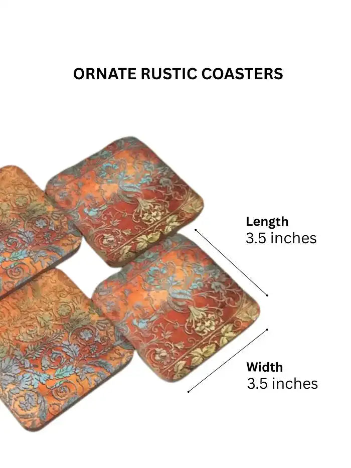 Ornate Rustic Coaster TR Designs