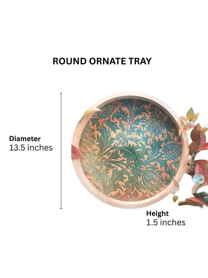 Round Ornate Tray TR Designs