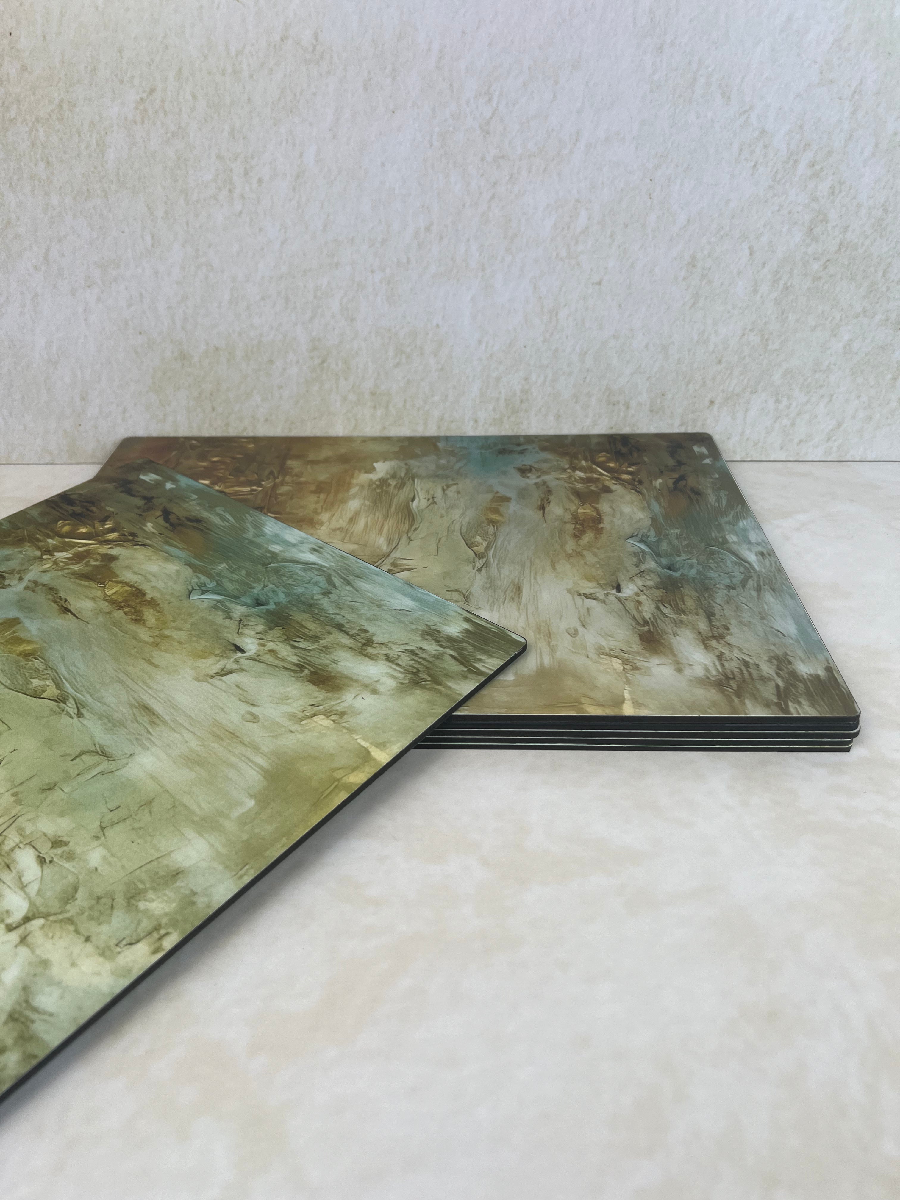 Dining Table Placemats - Golden Hues - Set of 6