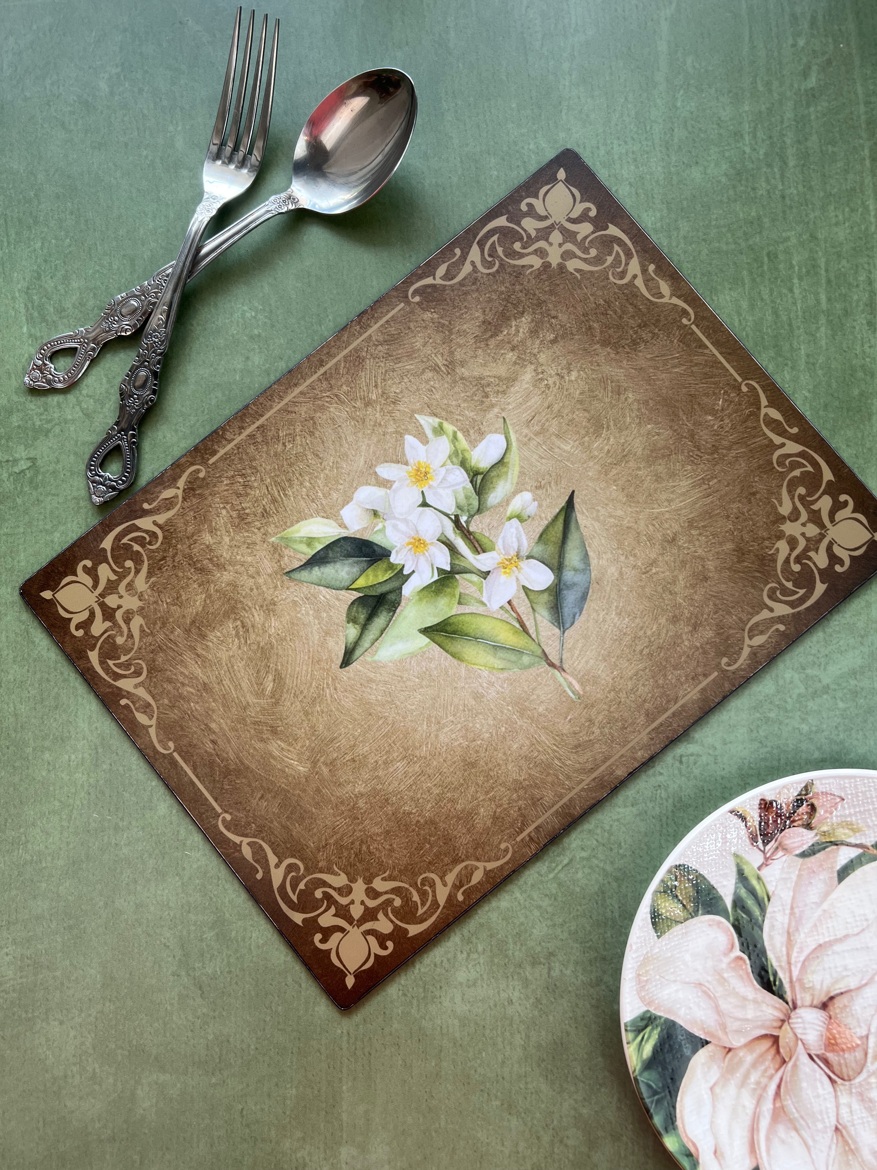 Dining Table Placemats - Pure White - Set of 6