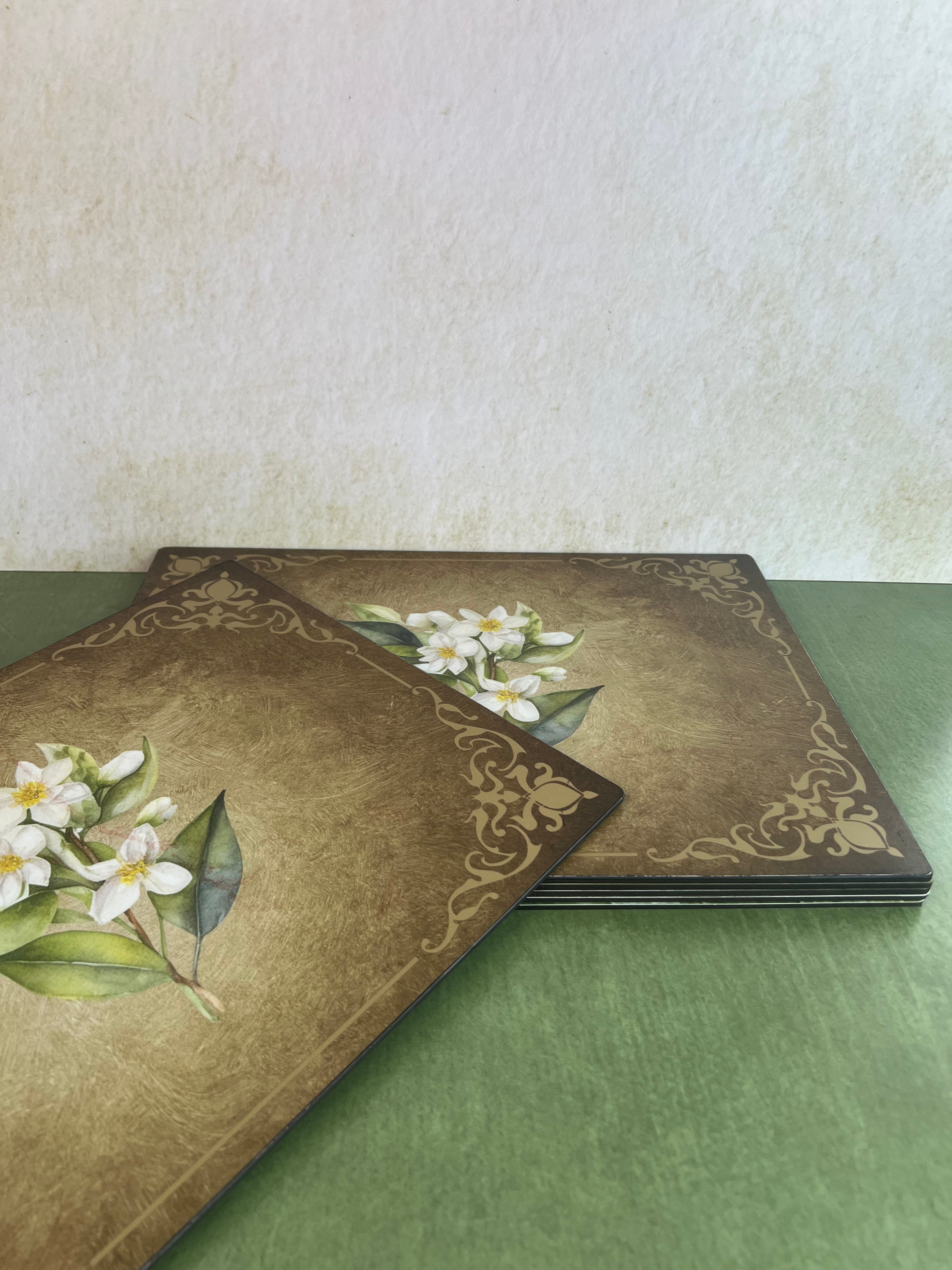 Dining Table Placemats - Pure White - Set of 6