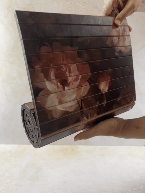 Wooden Collapsible Runner - Watercolor Florals