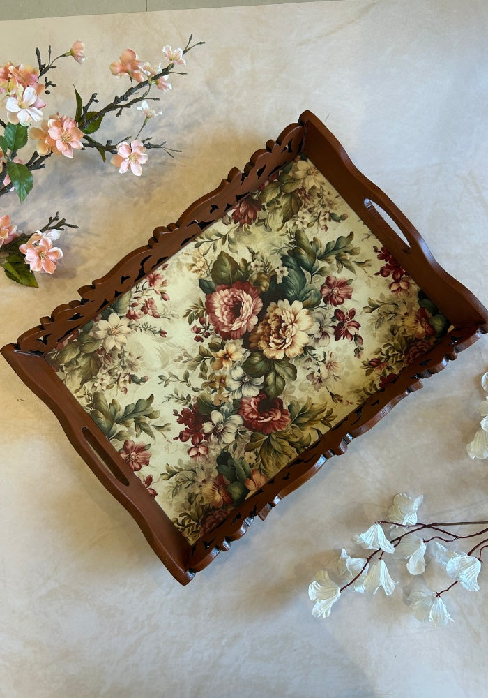Carved Tray - Gardenia