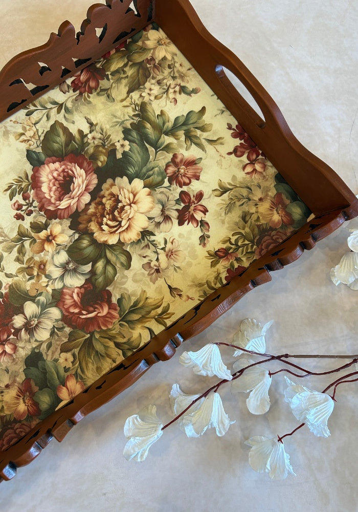 Carved Tray - Gardenia