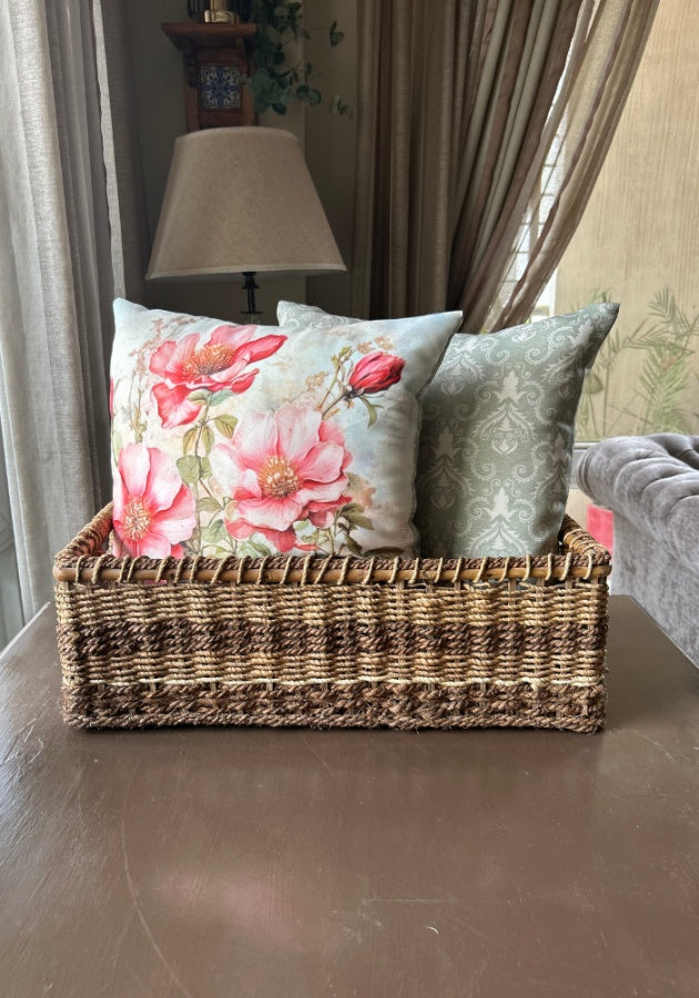 Reversible Cushion Covers - Pink Petals - Set of 2