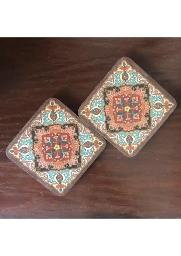 Diamond Mandala Coasters TR Designs