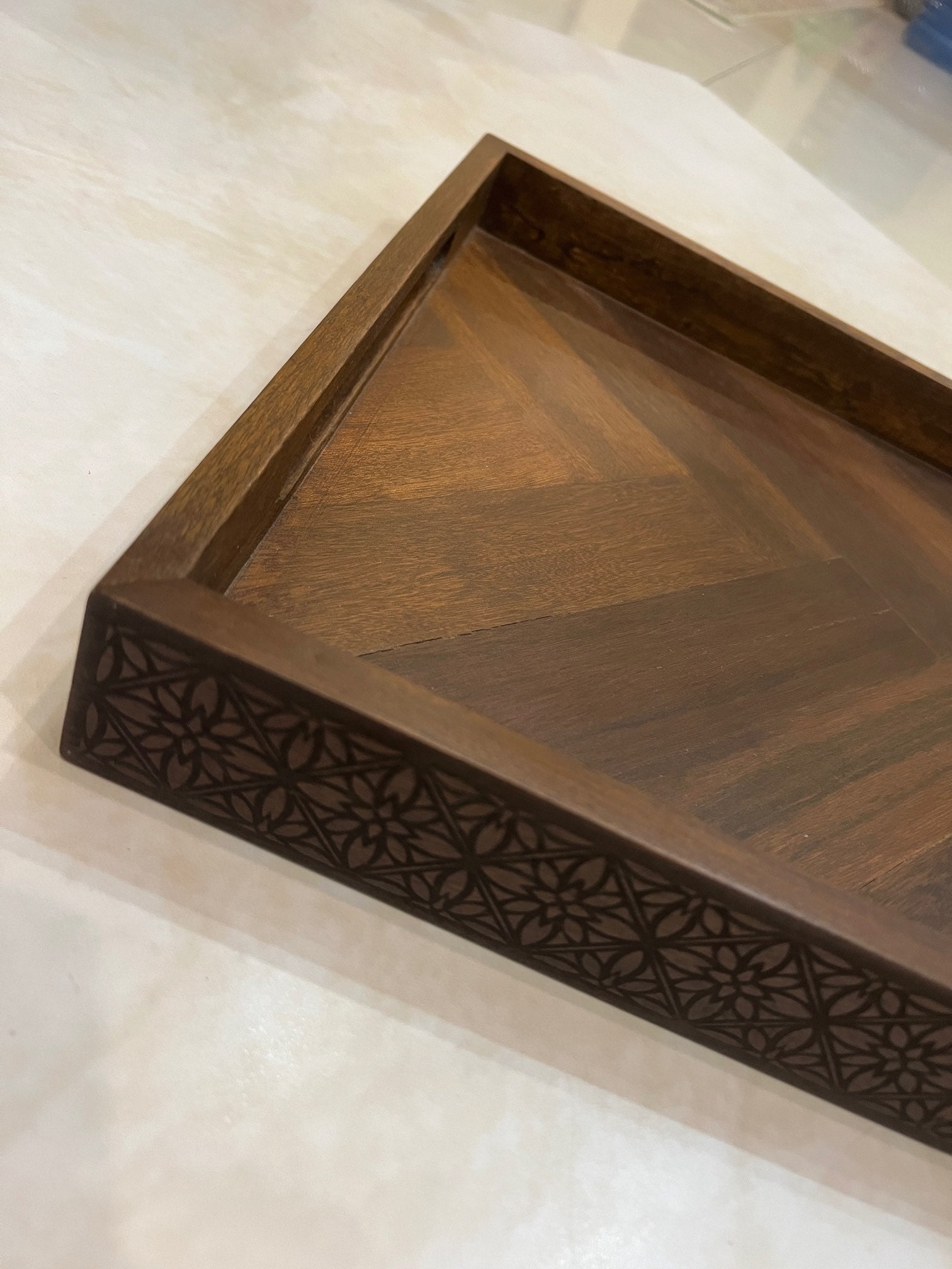 Wooden Engraved Tray