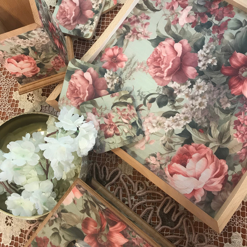 Square Tray - Floral Melody