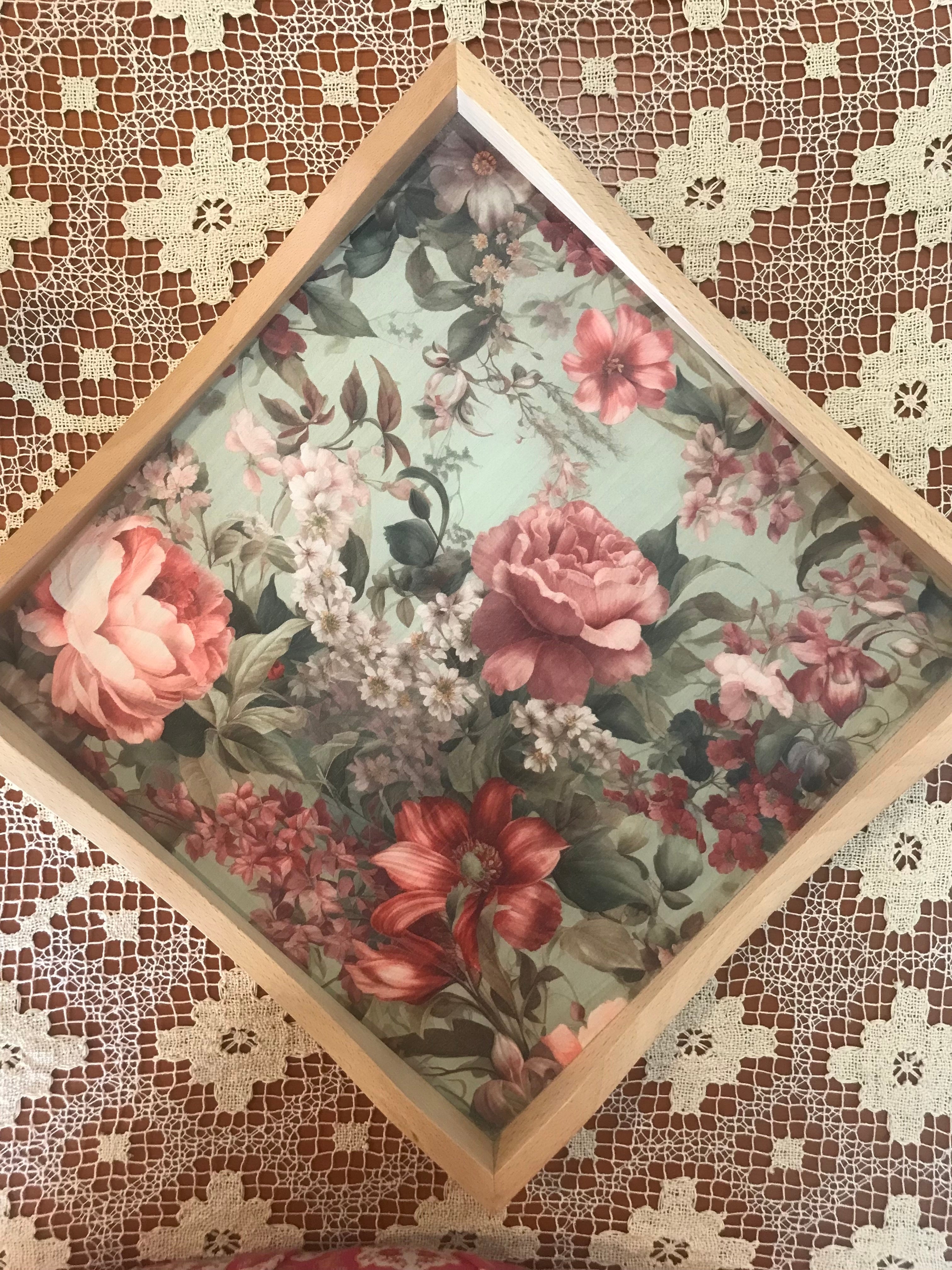 Square Tray - Floral Melody