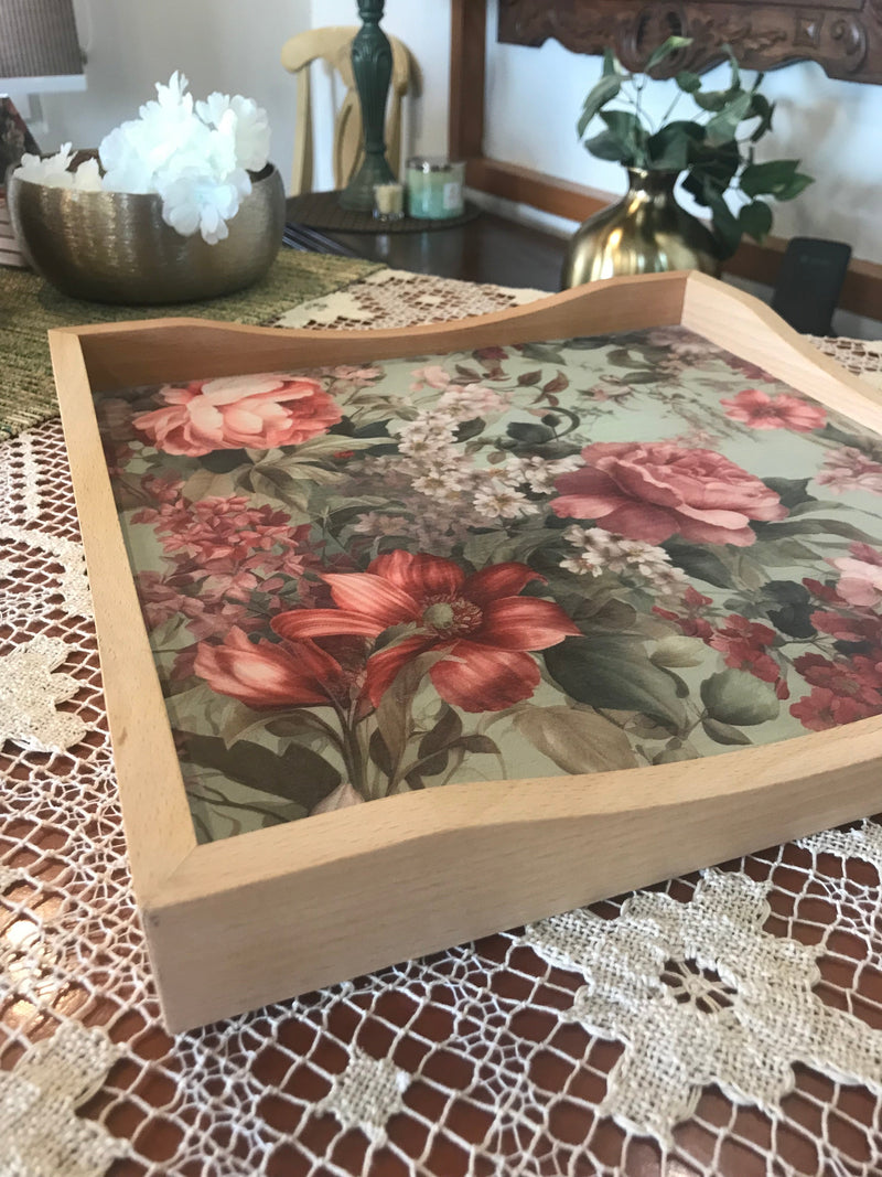 Square Tray - Floral Melody