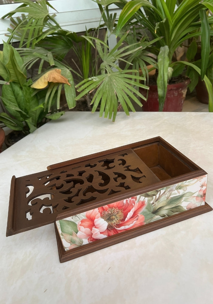 Carved Box - Floral Dance