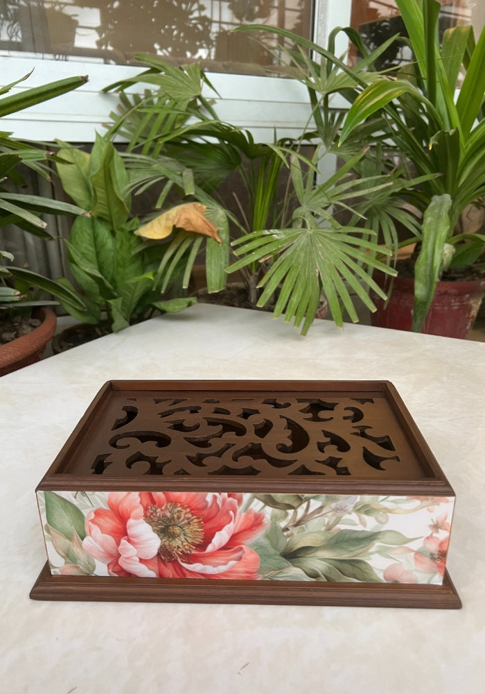 Carved Box - Floral Dance