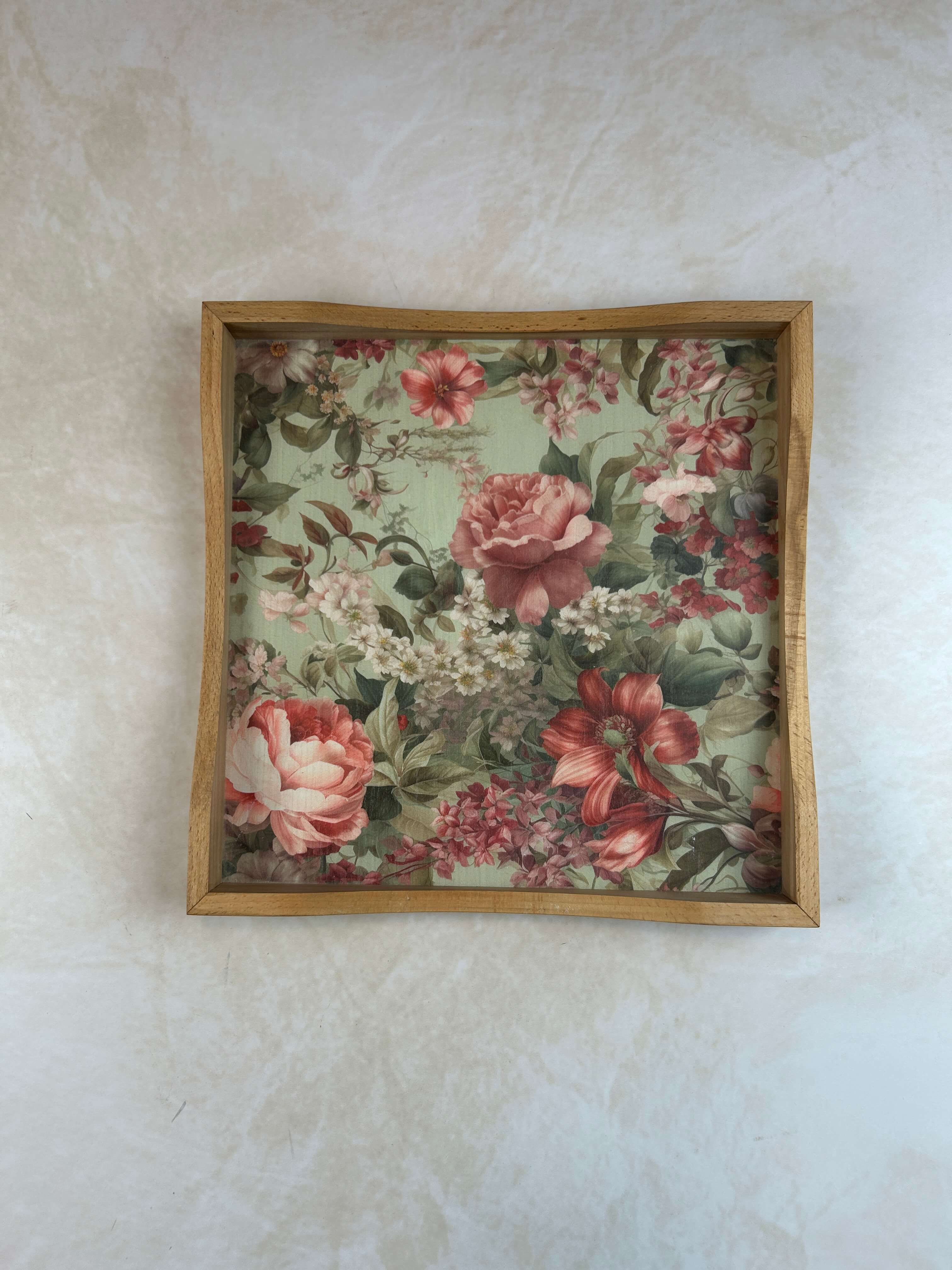 Square Tray - Floral Melody