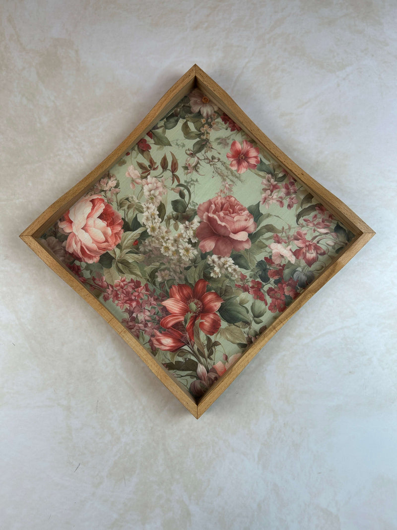 Square Tray - Floral Melody