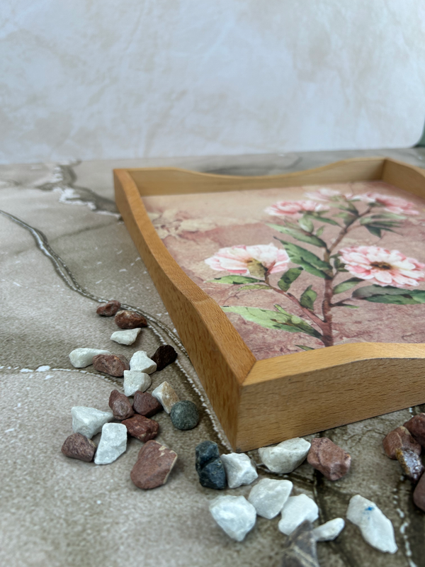 Square Tray - Pink Blossom