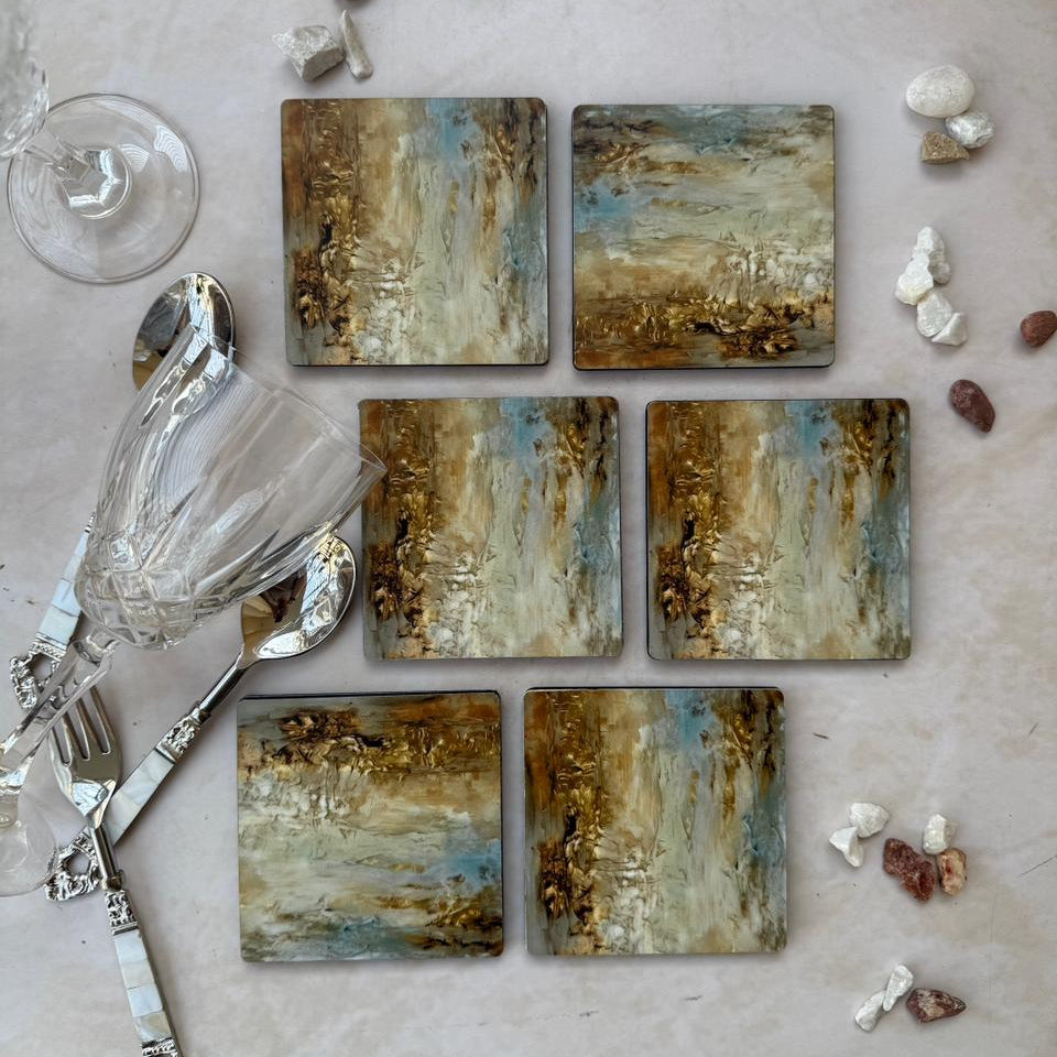 Coasters - Golden Hues - Set of 6