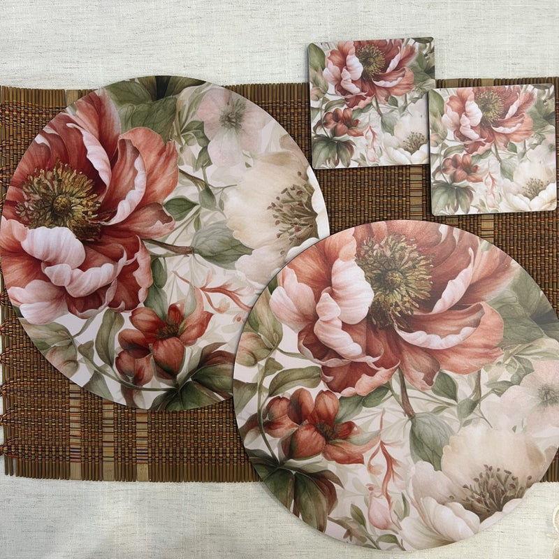 Dining Table Trivets - Floral Dance - Set of 2 - TR Designs UAE