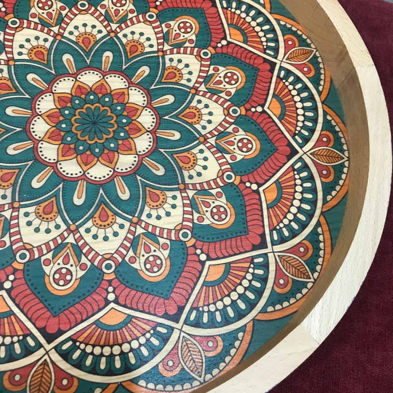 Elegance - Round Mandala Tray - TR Designs UAE