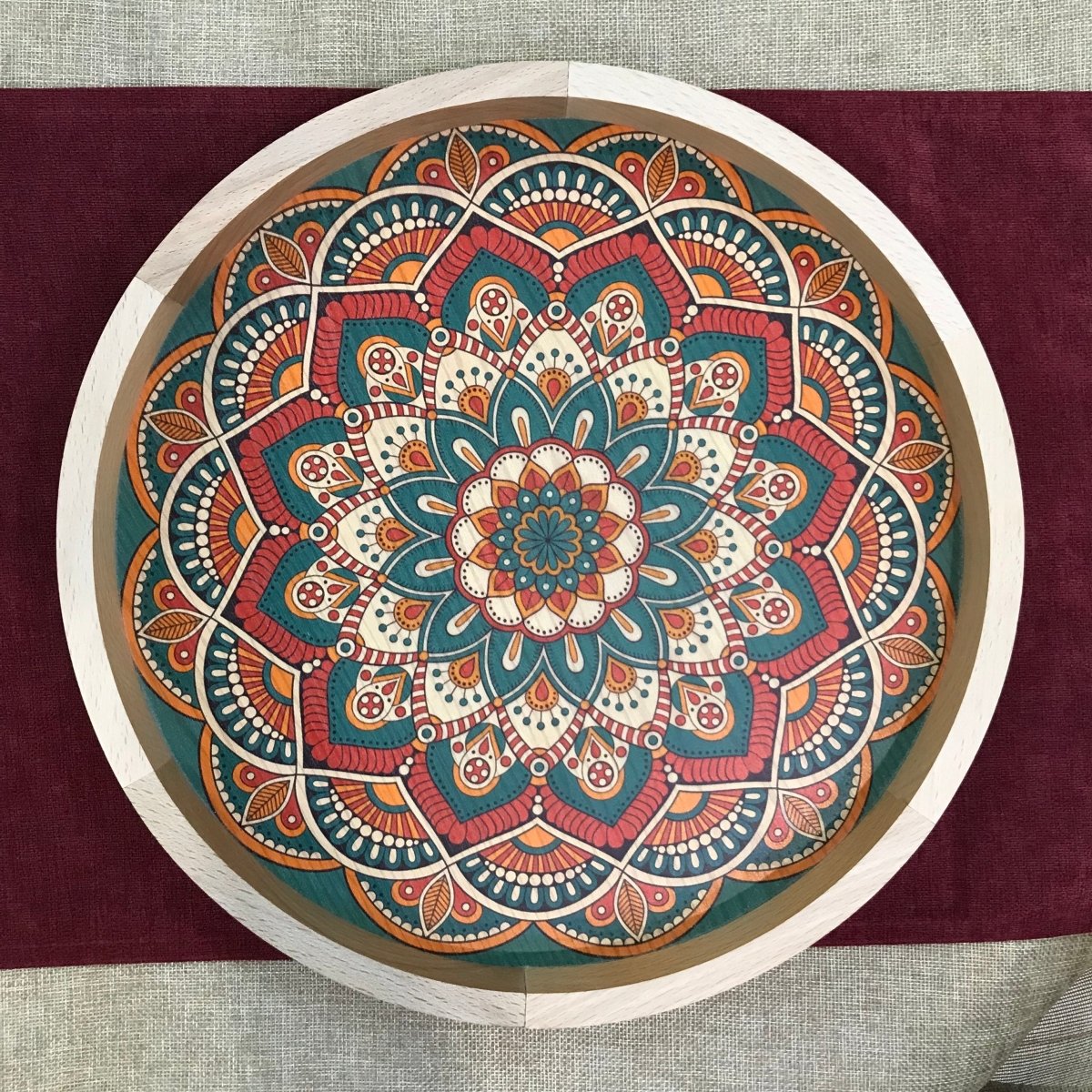 Elegance - Round Mandala Tray - TR Designs UAE