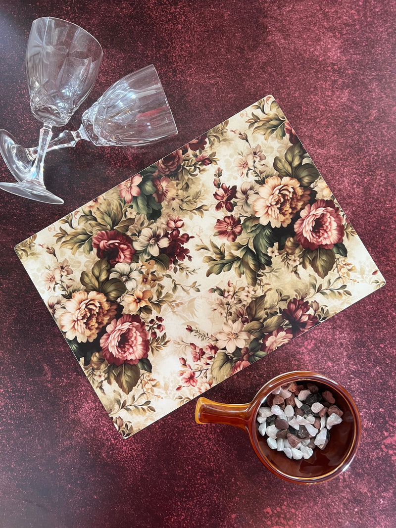 Dining Table Placemats - Gardenia - Set of 6 (Large Size)