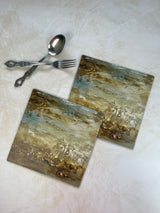 Dining Table Trivets - Golden Hues - Set of 2