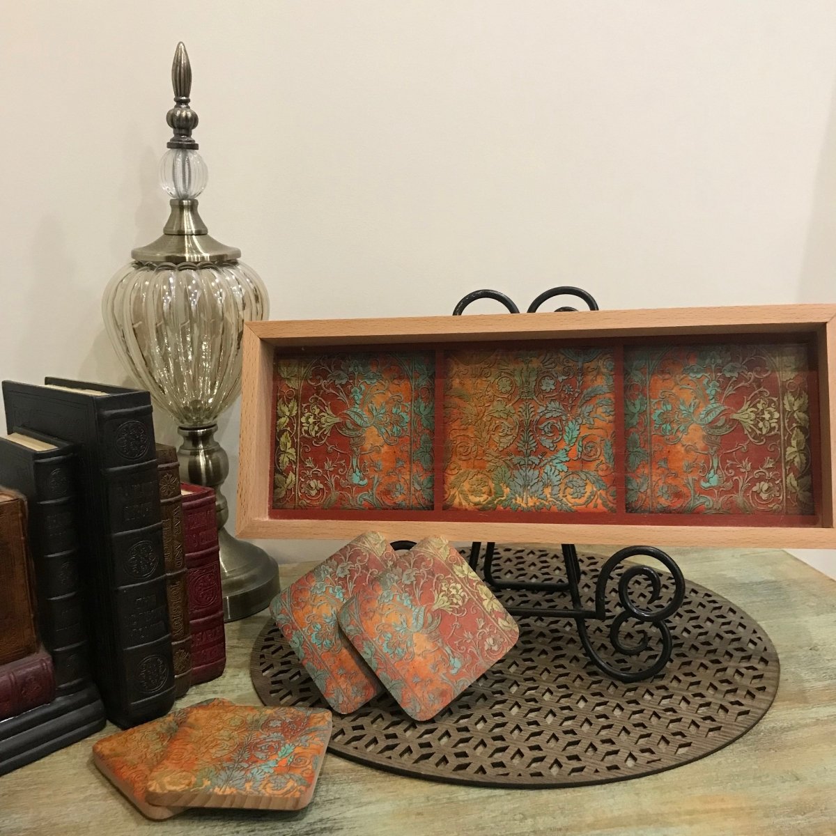 Ornate Rustic Tray - TR Designs UAE